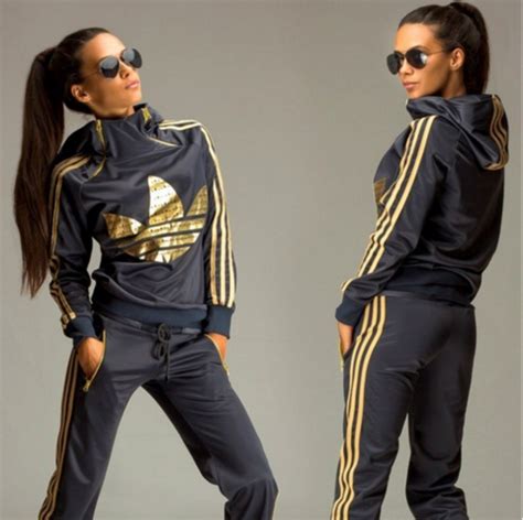 adidas anzug schwarz gold frauen|adidas de trainingsanzug.